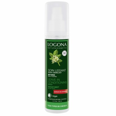Démêlant et soin lissant LOGONA en spray - Bétaïne - 150 ml Démêlant et soin lissant LOGONA en spray - Bétaïne - 150 ml