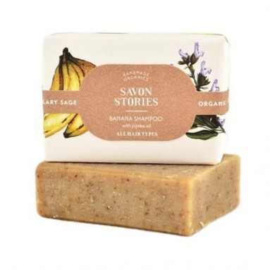 Shampoing solide - Banane - Cheveux normaux - 70gr - Savon Stories Shampoing solide - Banane - Cheveux normaux - 70gr - Savon Stories