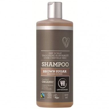 Shampoing URTEKRAM - Cuir chevelu sec au sucre brun BIO 500 ml Shampoing URTEKRAM - Cuir chevelu sec au sucre brun BIO 500 ml