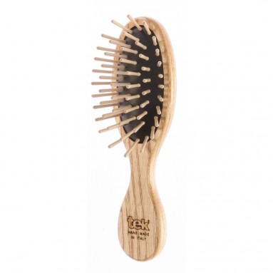 Mini-brosse ovale TEK en frêne naturel Mini-brosse ovale TEK en frêne naturel