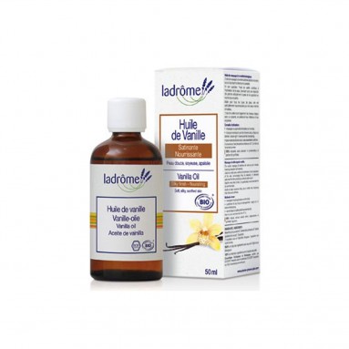 Huile de vanille - Corps et cheveux - Nourrissante et satinante - 50 ml - La Drôme Huile de vanille - Corps et cheveux - Nourrissante et satinante - 50 ml - La Drôme