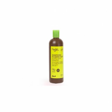 Shampooing 2 en 1 au savon d'Alep pour cheveux normaux - 500 ml - Najel Shampooing 2 en 1 au savon d'Alep pour cheveux normaux - 500 ml - Najel