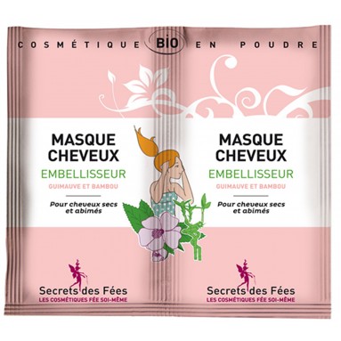 Masque cheveux embellisseur guimauve bambou - 2 x 8 g - Secrets des Fées Masque cheveux embellisseur guimauve bambou - 2 x 8 g - Secrets des Fées
