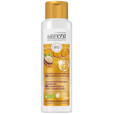 2 en 1 shampooing et après shampooing Cheveux très secs et abîmés - 250 ml - Lavera 2 en 1 shampooing et après shampooing Cheveux très secs et abîmés - 250 ml - Lavera