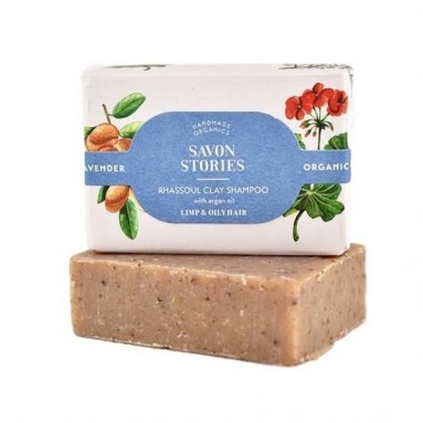 Shampoing solide - Rhassoul - Cheveux gras - 70gr - Savon Stories Shampoing solide - Rhassoul - Cheveux gras - 70gr - Savon Stories