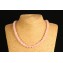 Quartz rose - Collier perle 40 cm - Nia