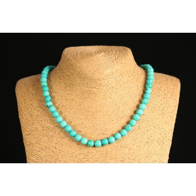 Turquoise - Collier perle 40 cm - Nia