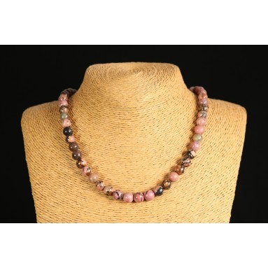 Rhodonite - Collier perle 40 cm - Nia Rhodonite - Collier perle 40 cm - Nia