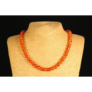 Cornaline - Collier perle 40 cm - Nia Cornaline - Collier perle 40 cm - Nia