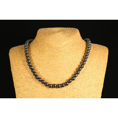 Hématite - Collier perle 40 cm - Nia