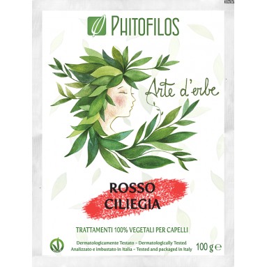 Henné rouge cerise- Rosso ciliega- Phitofilos - 100g Henné rouge cerise- Rosso ciliega- Phitofilos - 100g