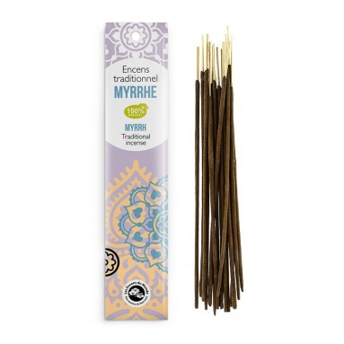 Encens traditionnel Indien Myrrhe 20g Encens traditionnel Indien Myrrhe 20g
