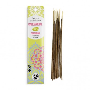 Encens traditionnel Indien Cardamone 20g Encens traditionnel Indien Cardamone 20g