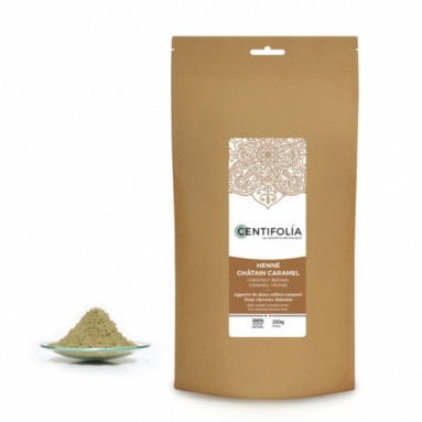 Henné châtain caramel 250g - Centifolia Henné châtain caramel 250g - Centifolia