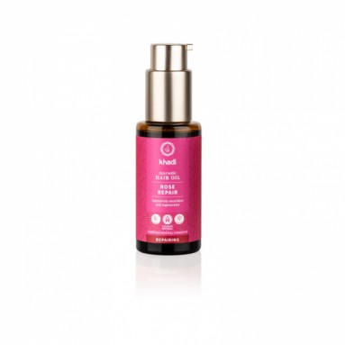 Huile capillaire ayurvédique Khadi - Rose repair - 50 ml Huile capillaire ayurvédique Khadi - Rose repair - 50 ml