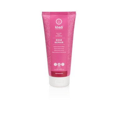 Shampoing Ayurvédique à la rose - réparateur - Khadi - 200 ml