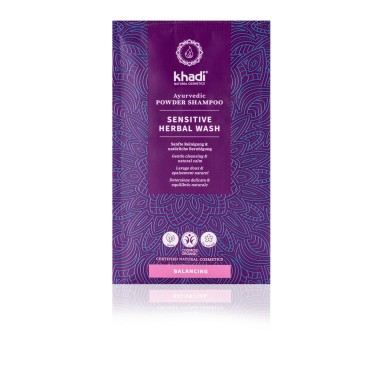 Shampoing ayurvédique en poudre herbal wash sensitive - Khadi - 50g