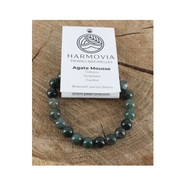 Bracelet Agate mousse - Harmovia Bracelet Agate mousse - Harmovia