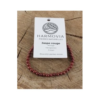 Bracelet Jaspe rouge - Harmovia