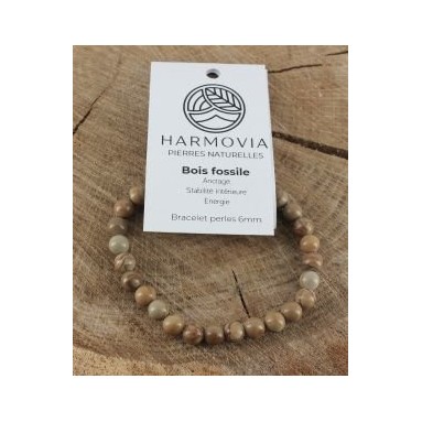 Bracelet Bois fossile - Harmovia