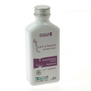 Shampoing doux au lait d'ânesse - 200ml - Laboratoire des Sources Shampoing doux au lait d'ânesse - 200ml - Laboratoire des Sources
