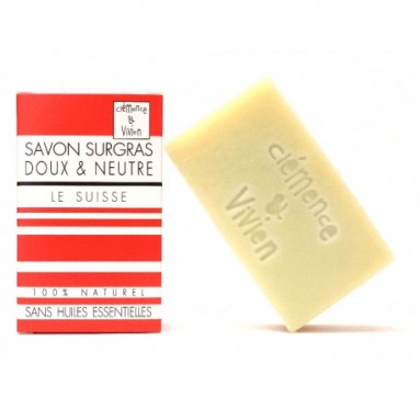Le Suisse - Savon surgras doux et neutre - 100 gr - Clémence et Vivien
